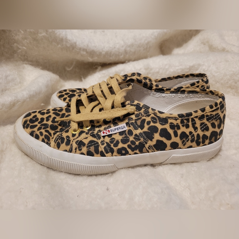 Superga 2750 animal print sneakers; Size 9/39.5